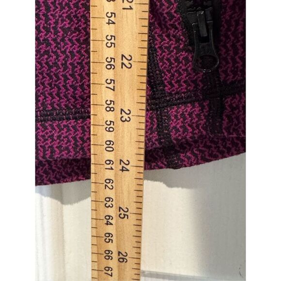 Lululemon Define Teeny Tooth Deep Fuchsia Black Lightweight Knitted Jacket Women - Picture 11 of 16